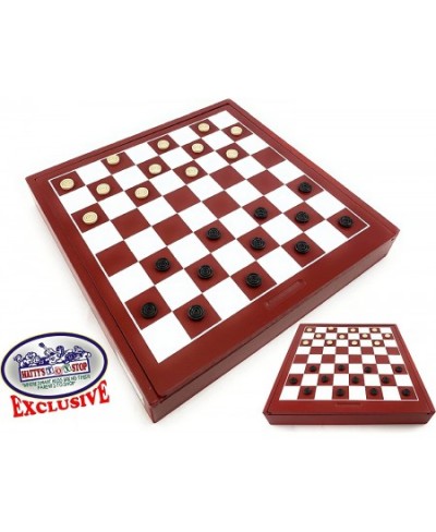 Exclusive Deluxe 10-in-1 Chess Checkers Tic Tac Toe Backgammon Mill Roll Em Insanity Chinese Checkers Mancala & Pick-Up Stick...