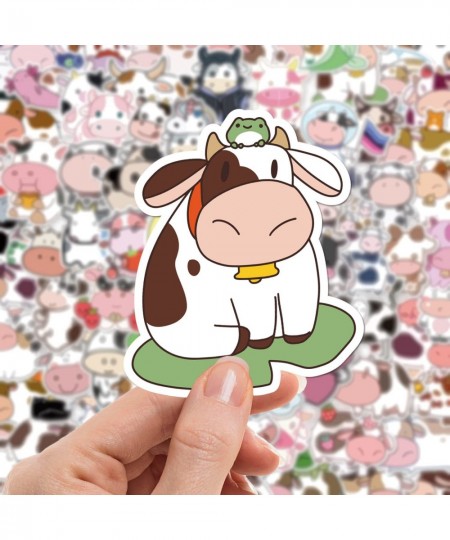 100 Pieces Cow Stickers Pack Vinyl Waterproof Decals for Water Bottle Hydro Flasks Cool Cute Cartoon Stickers for Kids Teens ...