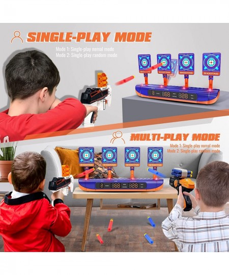 Toy Guns Electronic Shooting Target Compatible with Nerf Guns Auto Reset Electronic Scoring Target Shooting Game Toy Children...