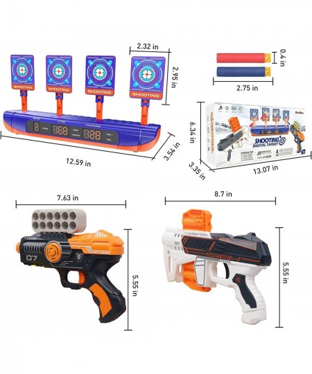 Toy Guns Electronic Shooting Target Compatible with Nerf Guns Auto Reset Electronic Scoring Target Shooting Game Toy Children...