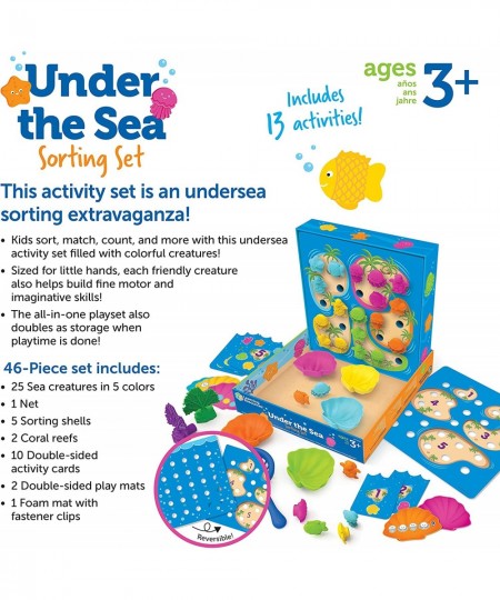 Under The Sea Sorting Set - 46 Pieces Age 3+ Toddler Activities Educational Toys Set Color Teaching Toys $30.86 - Early Devel...