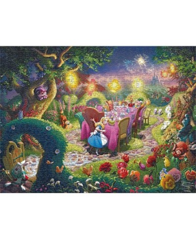 Thomas Kinkade - Disney - Mad Hatter Tea Party - 750 Piece Jigsaw Puzzle $17.56 - Jigsaw Puzzles