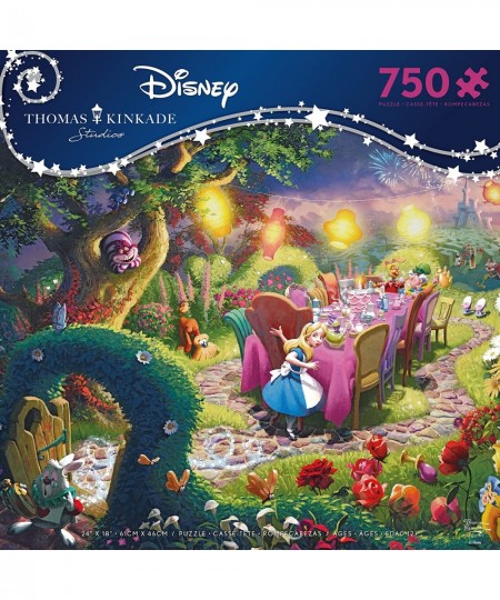 Thomas Kinkade - Disney - Mad Hatter Tea Party - 750 Piece Jigsaw Puzzle $17.56 - Jigsaw Puzzles