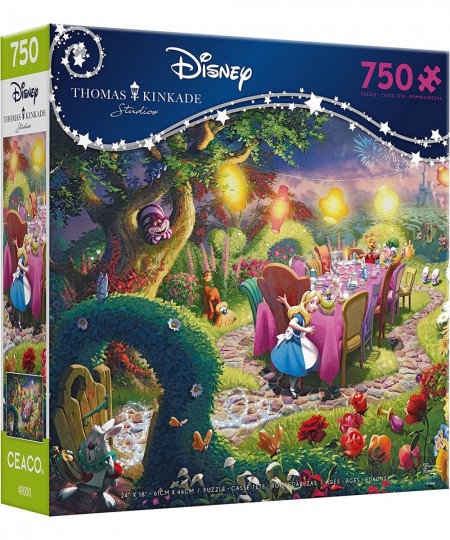 Thomas Kinkade - Disney - Mad Hatter Tea Party - 750 Piece Jigsaw Puzzle $17.56 - Jigsaw Puzzles