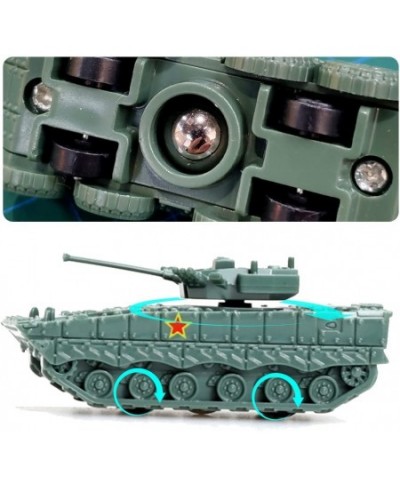 1/144 Scale Army Men Toy Tank Playset 4 Pcs Military Vehicle Models Chinese Snow Leopard VS Tracked Infantry Fighting Vehicle...