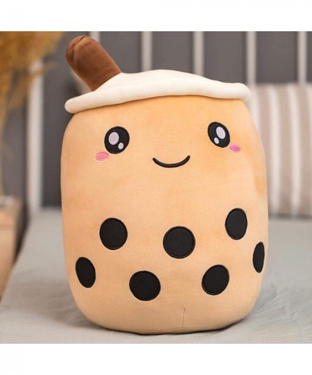 13.7 Inch Bubble Milk Tea Stuffed Toy Bubble Tea Plush Pillow Brown $21.41 - Kids' Plush Toy Pillows