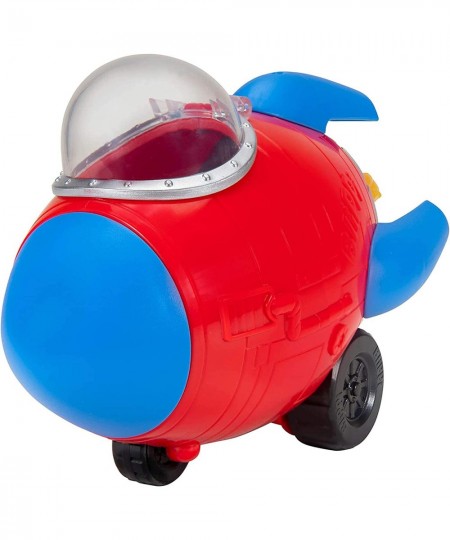 Rocket Ship - Mini Vehicle with Freewheeling Features Including 2” Classic Character Toy Figure - Imaginative Play for Toddle...