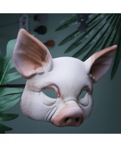 Pig Mask Scary Half Face Pig Mask for Halloween Masquerade Carnival Tricky Party Cosplay Props $17.78 - Kids' Dress-Up Access...