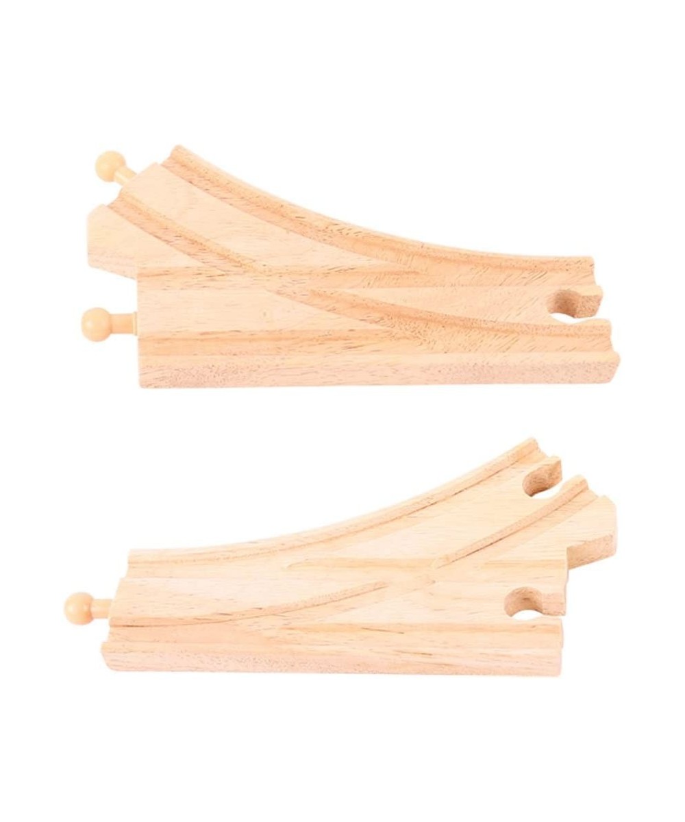 Curved Points (Pack of 2) - Other Major Wooden Rail Brands are Compatible $17.40 - Toy Vehicle Playsets