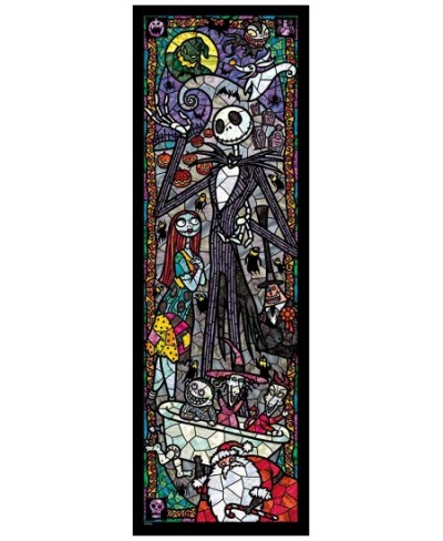 Nightmare Before Christmas Stained Glass Gyutto Size Series Jigsaw Puzzle (456 Piece) $44.22 - Jigsaw Puzzles