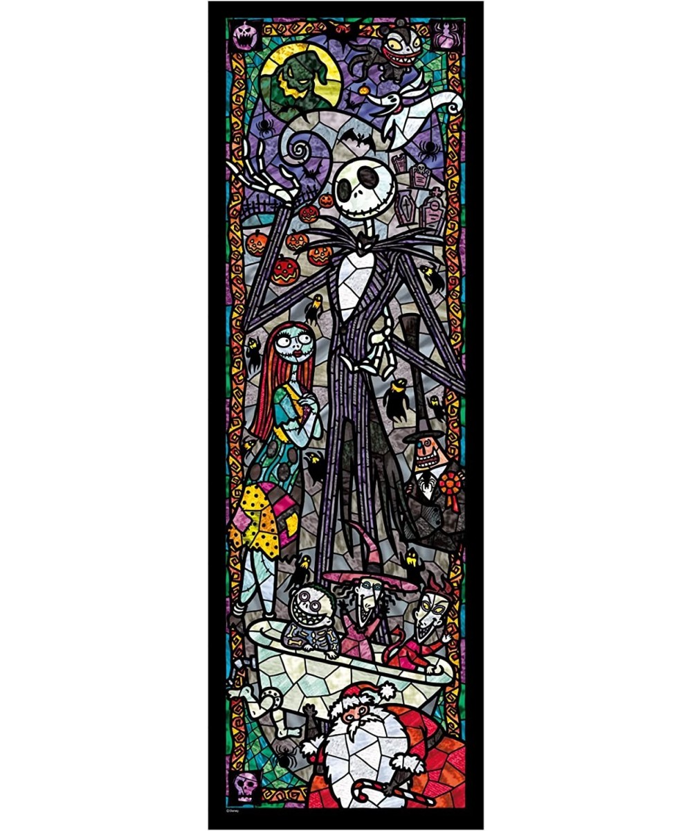 Nightmare Before Christmas Stained Glass Gyutto Size Series Jigsaw Puzzle (456 Piece) $44.22 - Jigsaw Puzzles