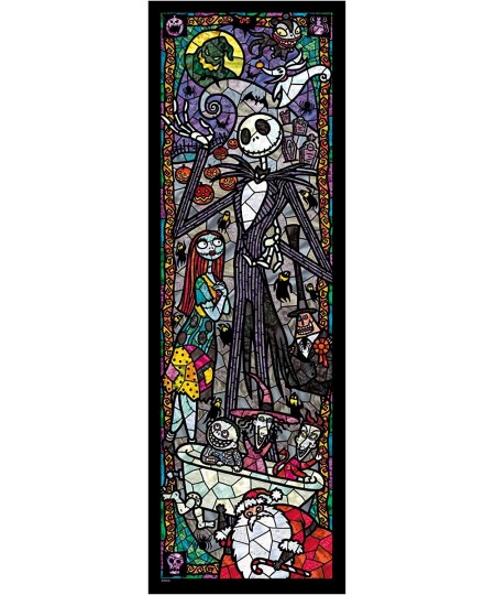 Nightmare Before Christmas Stained Glass Gyutto Size Series Jigsaw Puzzle (456 Piece) $44.22 - Jigsaw Puzzles