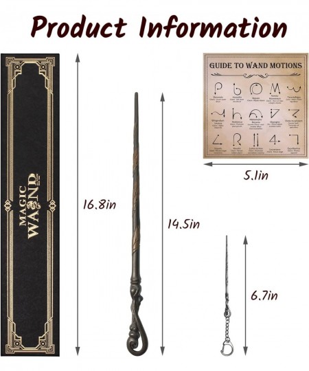 Witch Magic Wand for Kids Wizard Cosplay Accessories Sorcerer Collection Witchcraft Props with Gift Box $31.39 - Magic Kits &...