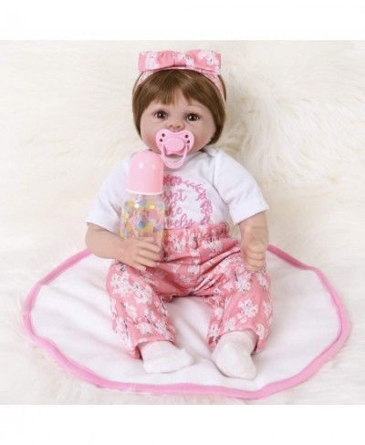 Reborn Baby Doll Realistic Silicone Vinyl Baby 24 inch Weighted Soft Body Lifelike Doll Gift Set for Ages 3+(Butterfly Hair B...