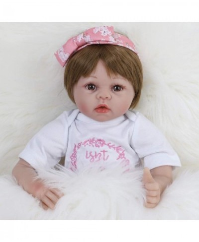 Reborn Baby Doll Realistic Silicone Vinyl Baby 24 inch Weighted Soft Body Lifelike Doll Gift Set for Ages 3+(Butterfly Hair B...