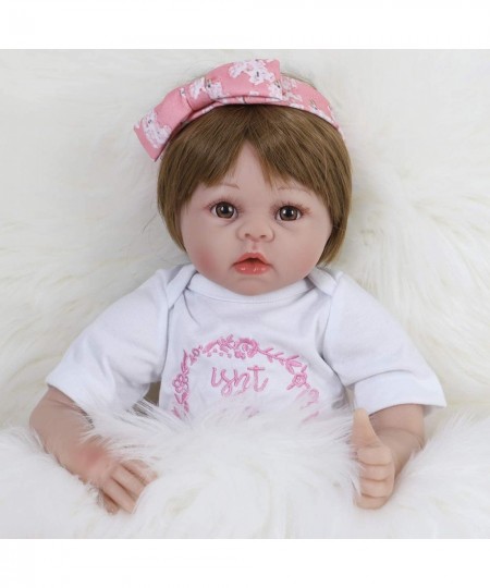 Reborn Baby Doll Realistic Silicone Vinyl Baby 24 inch Weighted Soft Body Lifelike Doll Gift Set for Ages 3+(Butterfly Hair B...