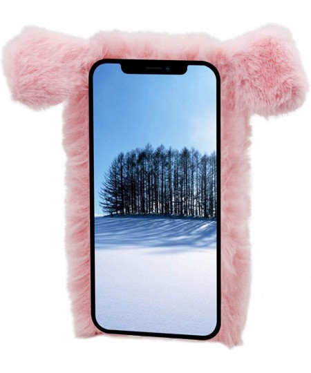 Pig Case for OnePlus 8 Cute Plush 3D Cartoon Piggy Funny Shell Fluffy Soft Fake Fur Warm Furry Shockproof Protective Cover wi...