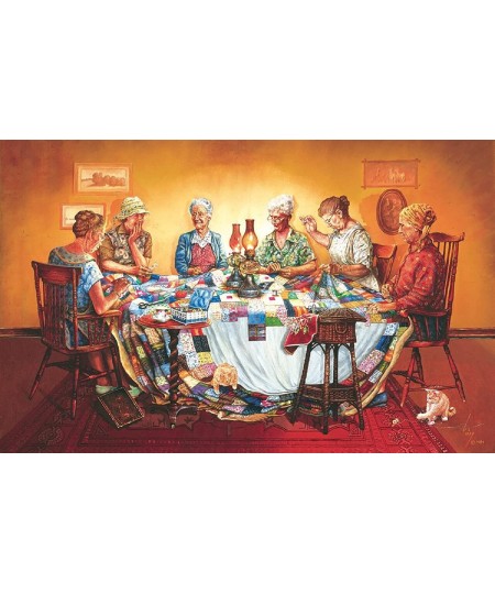 A Quilting Party 550 pc Jigsaw Puzzle $18.47 - Jigsaw Puzzles