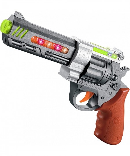 Pistol Style Play Gun with Lights and Sound 12 Inch Revolver with Cool LED Effects and Realistic Firing Sounds Great Birthday...