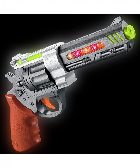 Pistol Style Play Gun with Lights and Sound 12 Inch Revolver with Cool LED Effects and Realistic Firing Sounds Great Birthday...