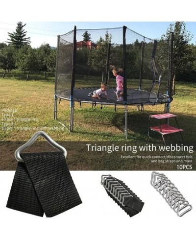 10pcs Quick Connect Trampoline Triangle Ring V-Rings High Strength Buckle Spring $14.69 - Trampolines & Accessories