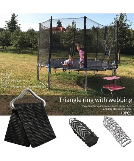 10pcs Quick Connect Trampoline Triangle Ring V-Rings High Strength Buckle Spring $14.69 - Trampolines & Accessories