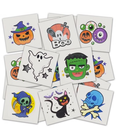 Assorted Halloween Temporary Tattoos for Kids - Pack of 160 - 2 Inch Non-Toxic Tats Stickers for Boys and Girls Great for Hal...