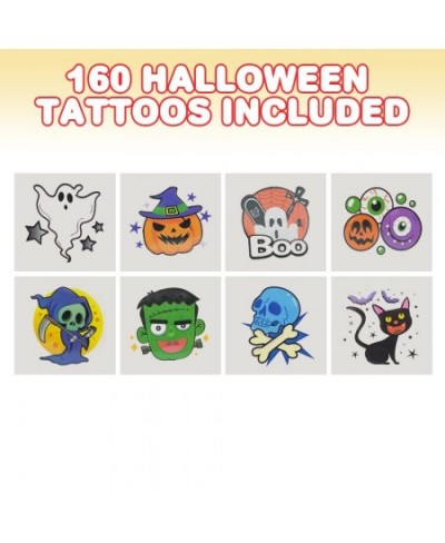 Assorted Halloween Temporary Tattoos for Kids - Pack of 160 - 2 Inch Non-Toxic Tats Stickers for Boys and Girls Great for Hal...