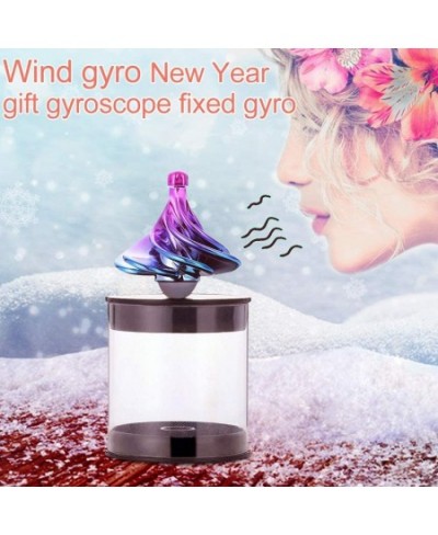 Spinning Top Wind Gyro Wind Blow Turn Gyro Desktop Decompression Toys Airflow Spinning Gyro Desktop Gyro Stress Relief Toy Gi...