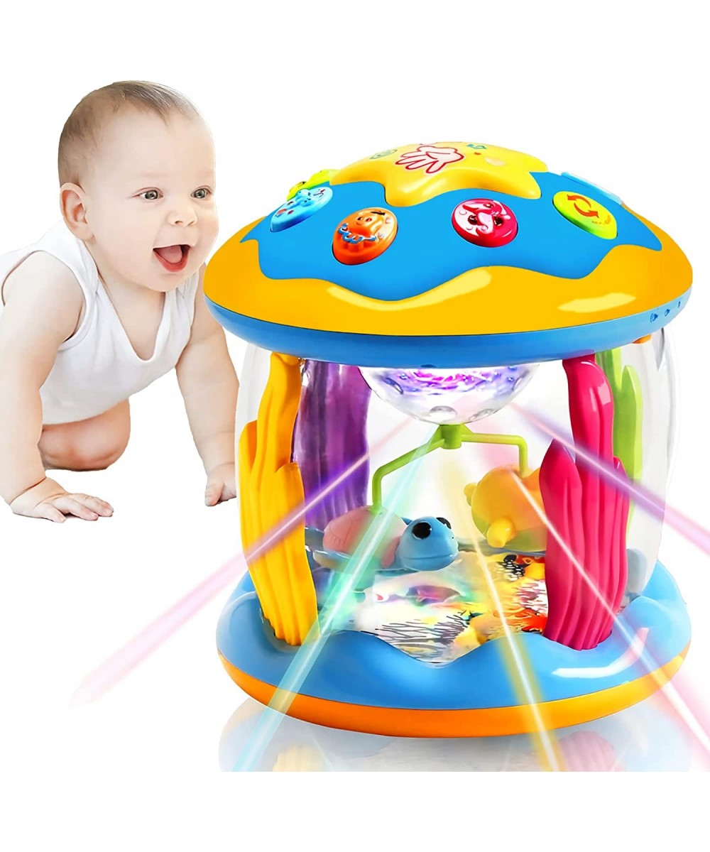 Musical Baby Toys 6 9 12 18 Months Ocean Rotating Projector Baby Light Up Early Education Musical Moving Toy with Pacify Musi...