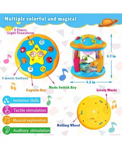 Musical Baby Toys 6 9 12 18 Months Ocean Rotating Projector Baby Light Up Early Education Musical Moving Toy with Pacify Musi...