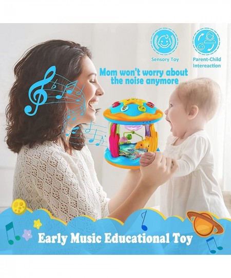 Musical Baby Toys 6 9 12 18 Months Ocean Rotating Projector Baby Light Up Early Education Musical Moving Toy with Pacify Musi...