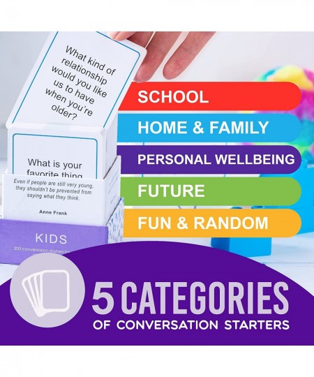 200 Kids Conversation Cards - Helping Kids Have Fun and Meaningful Conversations - Get to Know You Question Cards for Family ...