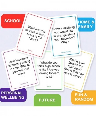 200 Kids Conversation Cards - Helping Kids Have Fun and Meaningful Conversations - Get to Know You Question Cards for Family ...