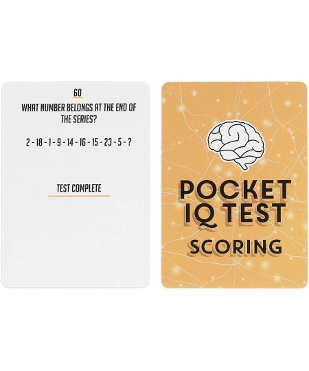 Pocket Kit IQ Test $16.57 - Travel Games