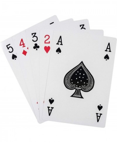 Jumbo Playing Cards Full Deck Huge Poker Index Giant Playing Cards Fun for All Ages! - Size 8.5 x 11 Inches $37.19 - Card Games