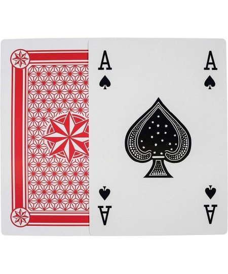 Jumbo Playing Cards Full Deck Huge Poker Index Giant Playing Cards Fun for All Ages! - Size 8.5 x 11 Inches $37.19 - Card Games