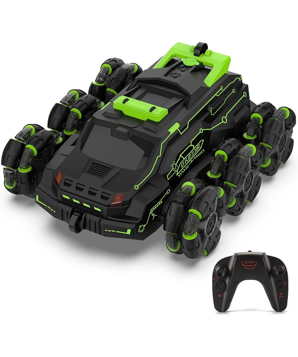 Remote Control Car for Boys 4-7 - RC Stunt Car Toys for 6-12 yr Boys 6WD 2.4GHz Car Toy for Kids with LED Lights Music & Spra...