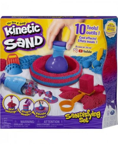 Kinetic Sand Sandisfying Set with 2lbs of Sand and 10 Tools Play Sand Sensory Toys for Kids Ages 3 and up $25.29 - Craft Kits