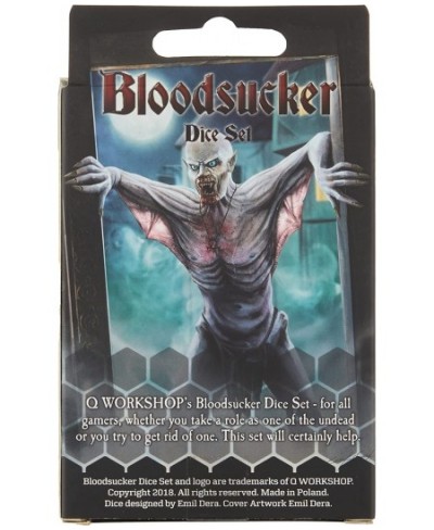 Bloodsucker Dice Set Black & Silver $19.91 - Game Accessories