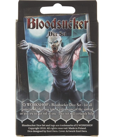 Bloodsucker Dice Set Black & Silver $19.91 - Game Accessories