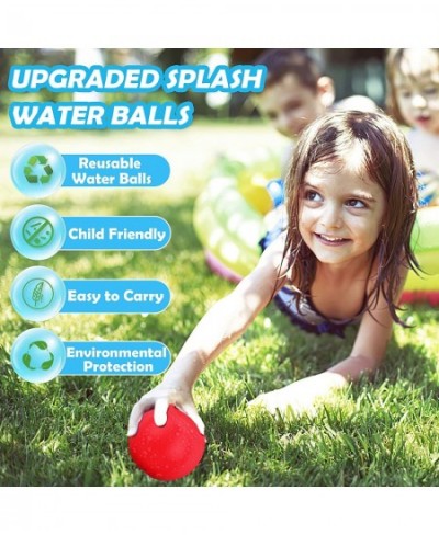 Water Balls 12 Pack Reusable Quick Fill Water Balloons Bombs Splash Soaker Ball Summer Outdoor Indoor Water Fight Toy for Kid...