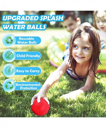 Water Balls 12 Pack Reusable Quick Fill Water Balloons Bombs Splash Soaker Ball Summer Outdoor Indoor Water Fight Toy for Kid...