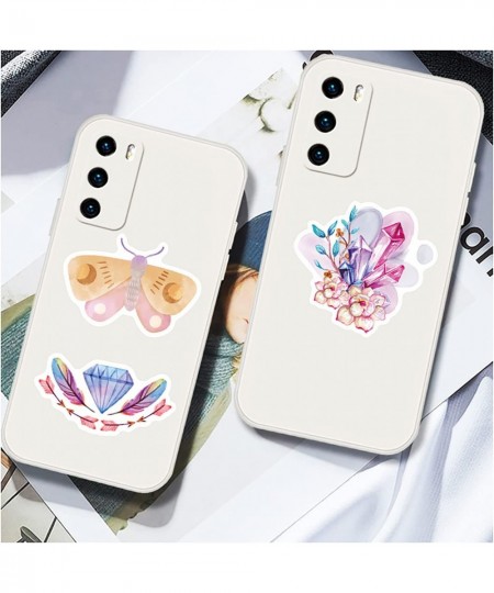 Boho Stickers 50 PCS Aesthetic Retro Bohemian Waterproof Stickers Vinyl Stickers for Teens Girls Kids Vinyl Cute Stickers Aes...