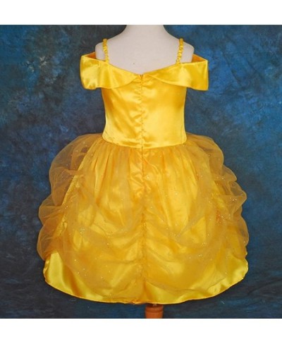 Princess Dress Up Costume Gold Yellow Ballgown Fancy Halloween Xmas Birthday Party Carnival $40.66 - Kids' Costumes