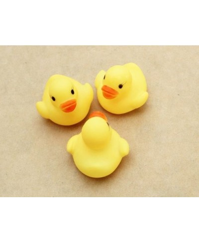 12/20Pcs Mini Bath Toy Tub Rubber Duck Squeak Floating Shower Toys Yellow Bathtime Squeaky Water Player for Kids Boys Girl To...