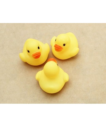 12/20Pcs Mini Bath Toy Tub Rubber Duck Squeak Floating Shower Toys Yellow Bathtime Squeaky Water Player for Kids Boys Girl To...