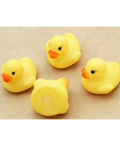 12/20Pcs Mini Bath Toy Tub Rubber Duck Squeak Floating Shower Toys Yellow Bathtime Squeaky Water Player for Kids Boys Girl To...