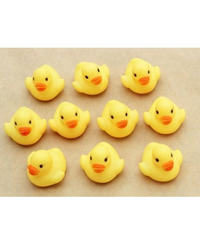 12/20Pcs Mini Bath Toy Tub Rubber Duck Squeak Floating Shower Toys Yellow Bathtime Squeaky Water Player for Kids Boys Girl To...