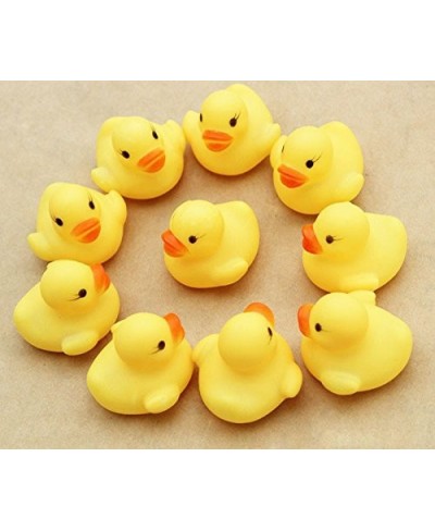 12/20Pcs Mini Bath Toy Tub Rubber Duck Squeak Floating Shower Toys Yellow Bathtime Squeaky Water Player for Kids Boys Girl To...